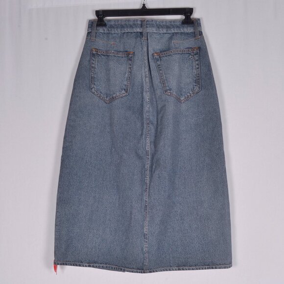 rag & bone Blue Denim Skirt - Picture 3 of 4